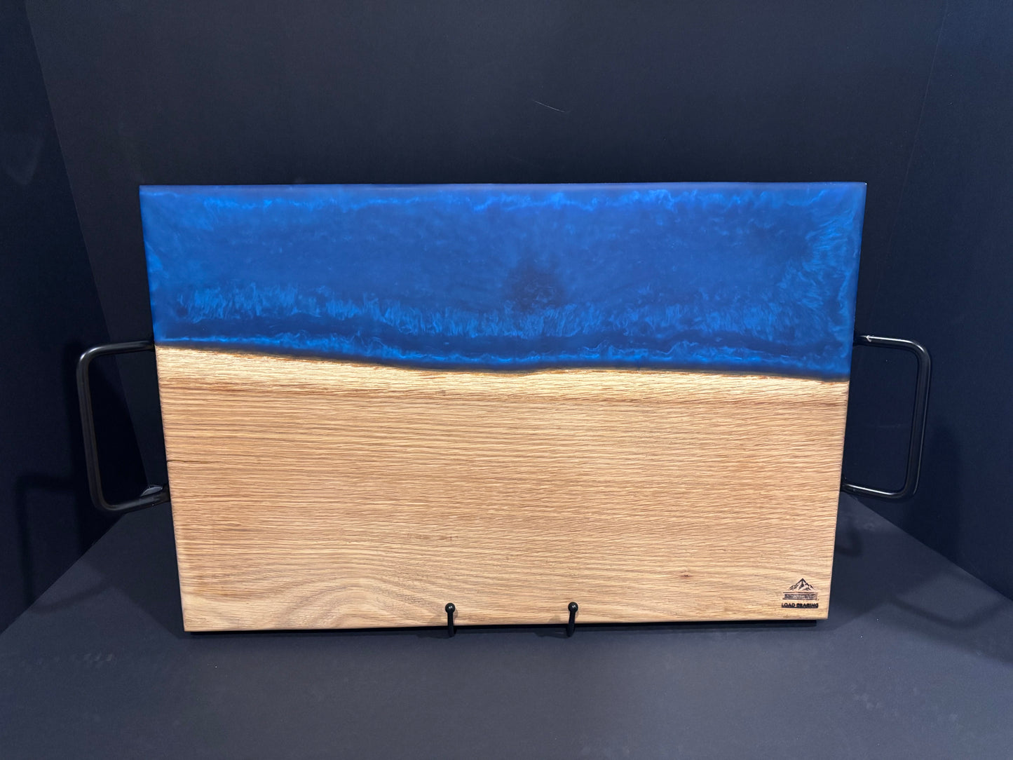 Handcrafted White Oak Serving Board | Purple Epoxy